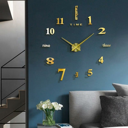 Giant 3D Clock For Home/Office Decoration - 47INCHES/120CM