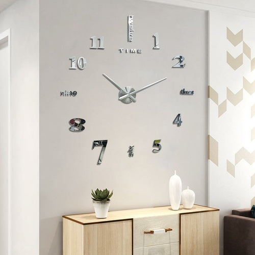 Giant 3D Clock For Home/Office Decoration - 47INCHES/120CM