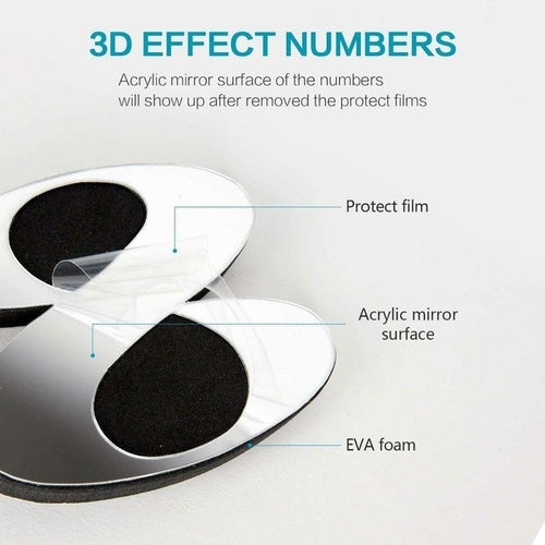 Giant 3D Clock For Home/Office Decoration - 47INCHES/120CM