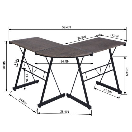 Modern Compute Corner Desk L-Shaped Desk Home Office Gaming Desk