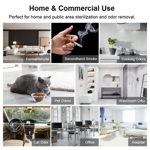 Commercial Home 5000mg/h Air Ozone Generator & Air Purifier with Timer